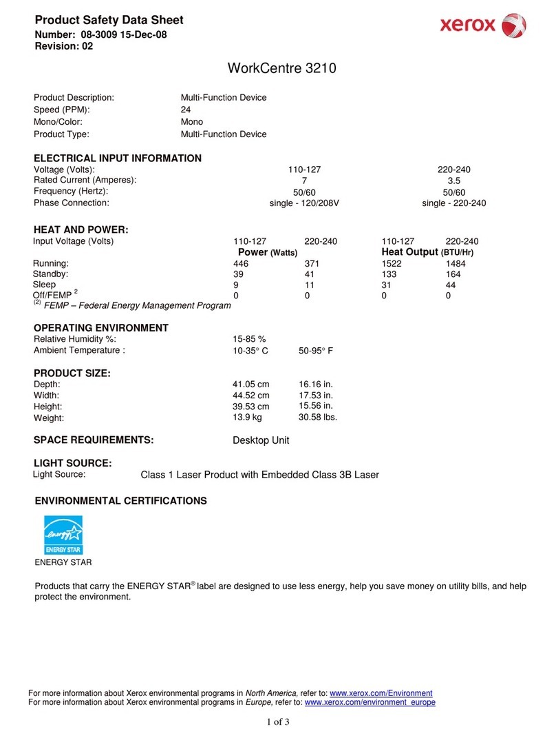Xerox 3210 - workcentre b/w laser Instruction Manual