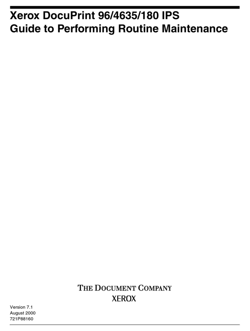 Xerox DocuPrint 180 Operating manual