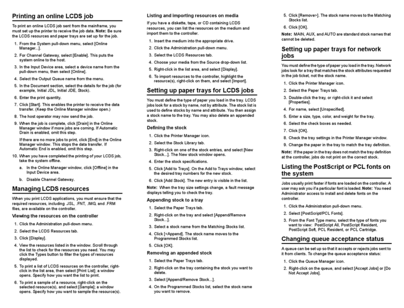 Xerox Nuvera 100 User manual