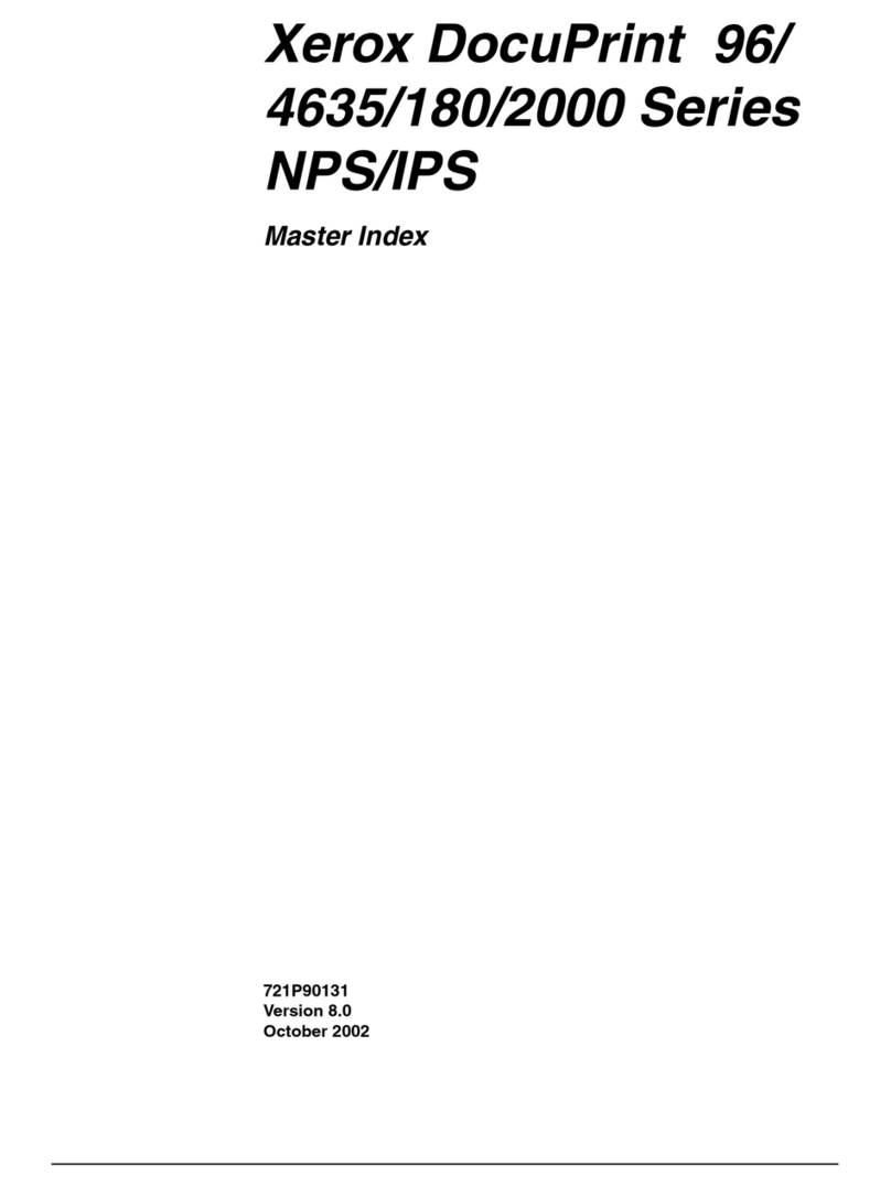 Xerox Nuvera 100 User manual
