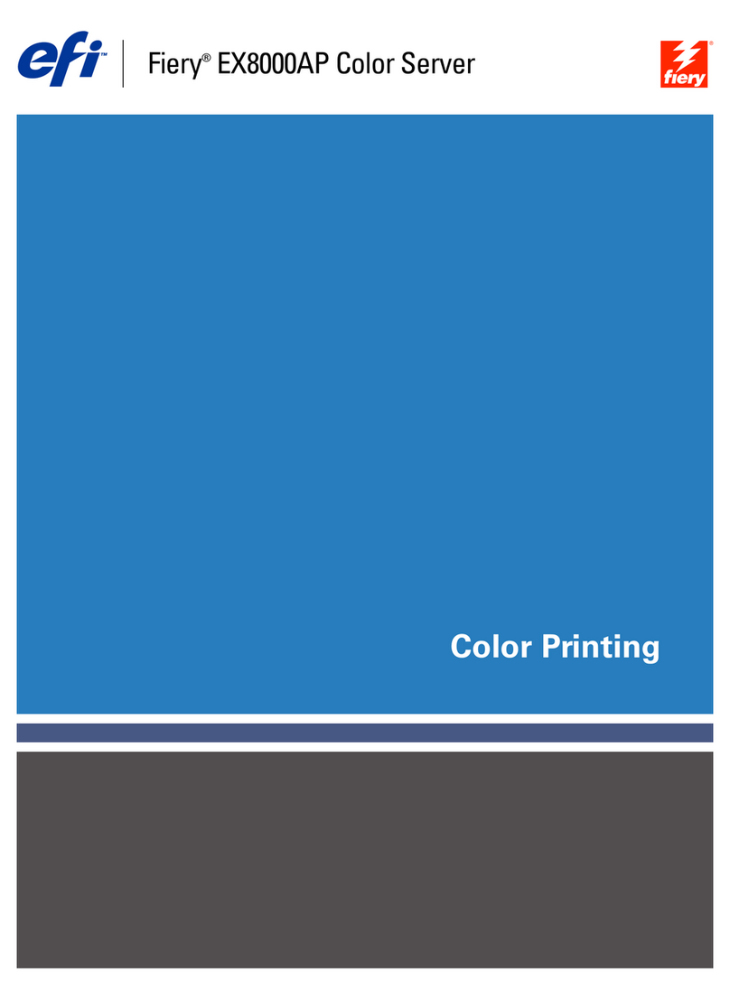 EFI DocuColor 8000AP supplementary guide