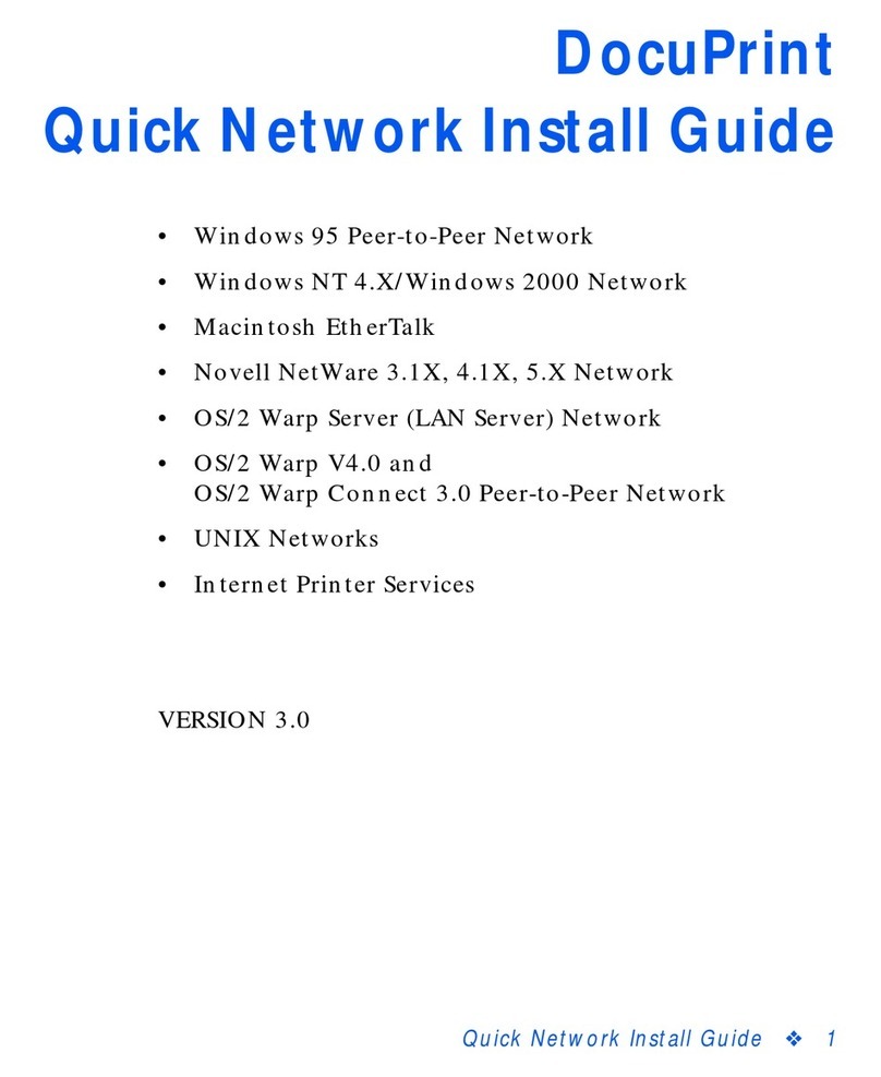 Xerox DocuPrint N2025 User manual