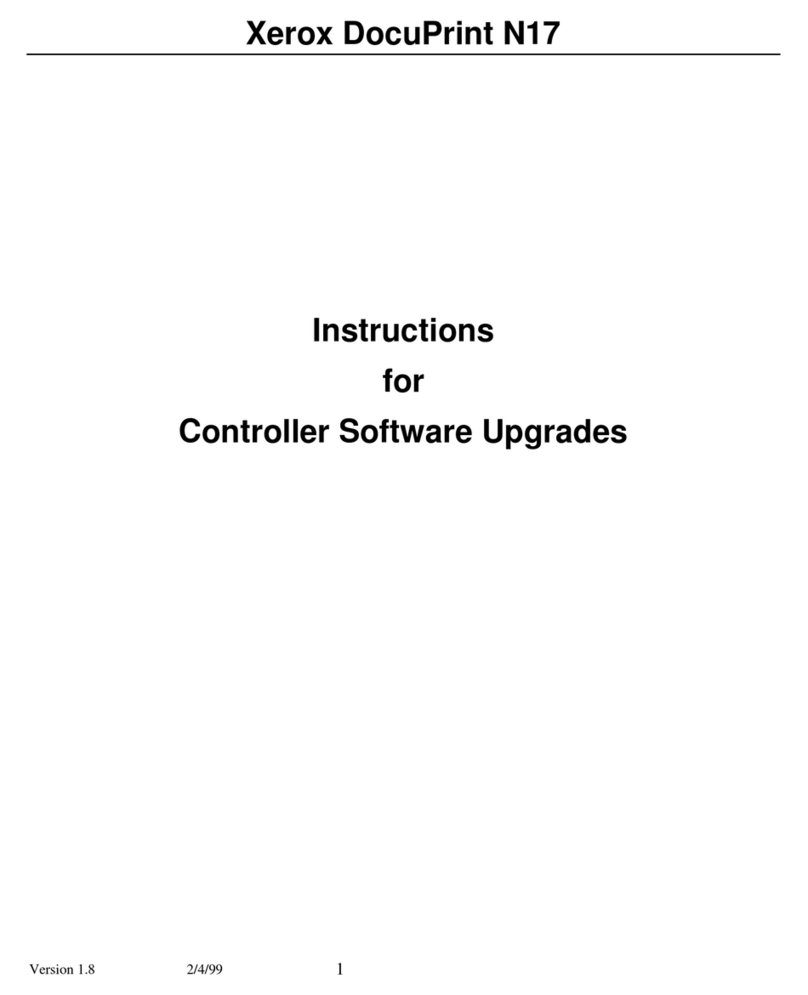 Xerox DocuPrint N17 Instruction and safety manual