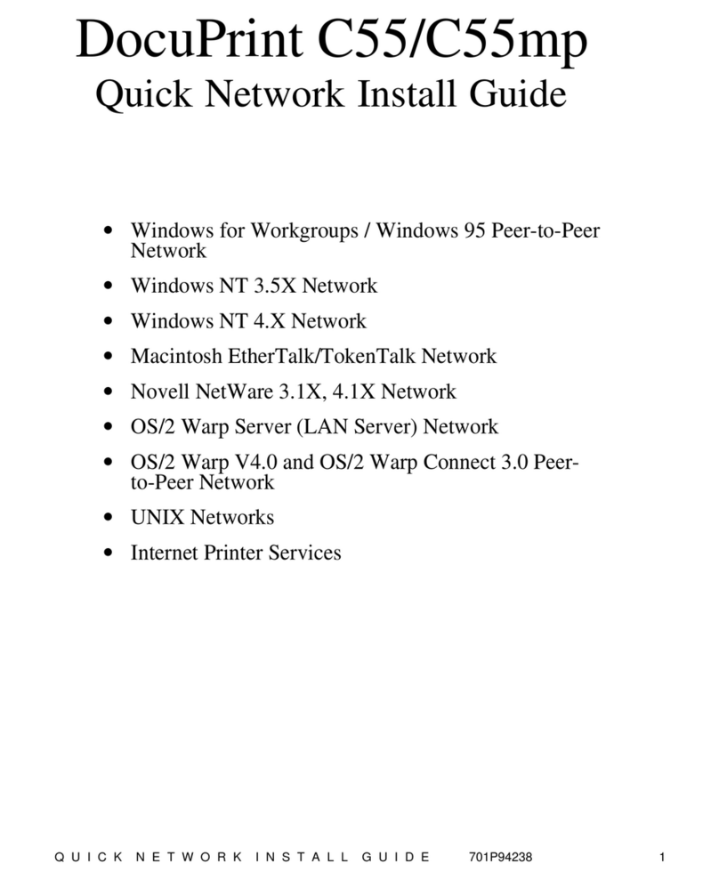 Xerox DocuPrint C55 User manual