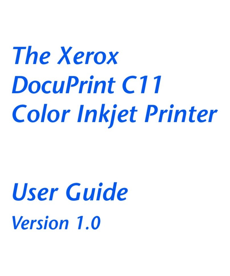 Xerox C11 - DocuPrint Color Inkjet Printer User manual