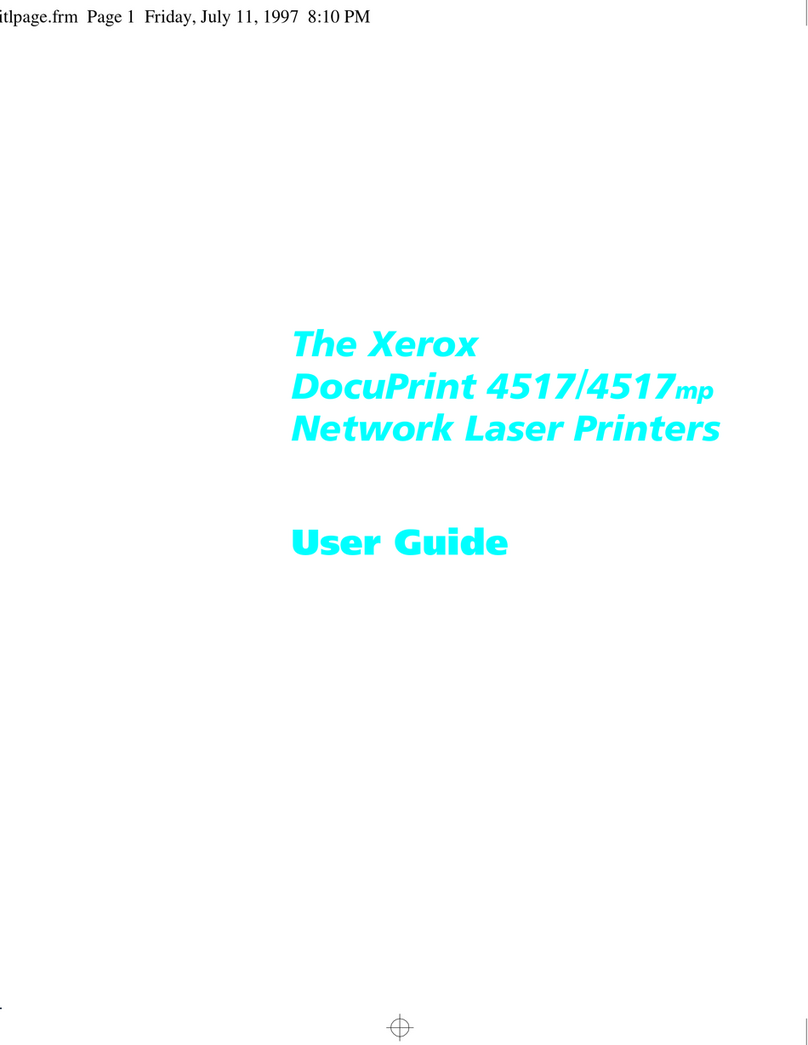 Xerox DocuPrint 4517 User manual