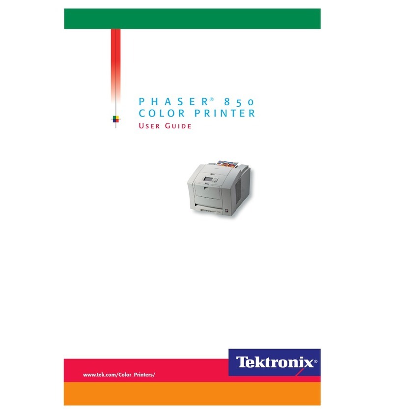 Tektronix DocuPrint 850 User manual