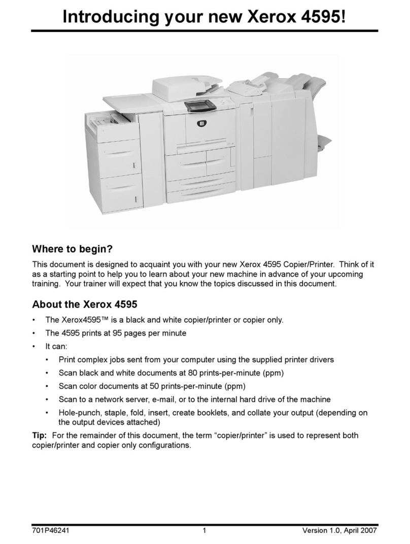 Xerox 4595 User manual Xerox 4595 User manual