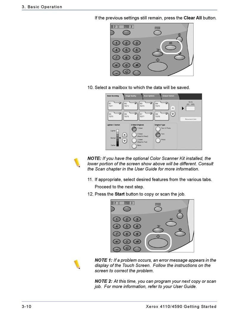 Xerox Legacy 4110 Manual