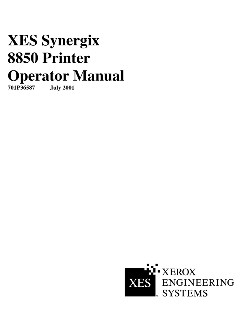 Xerox Synergix 8850 User manual Xerox Synergix 8850 User manual