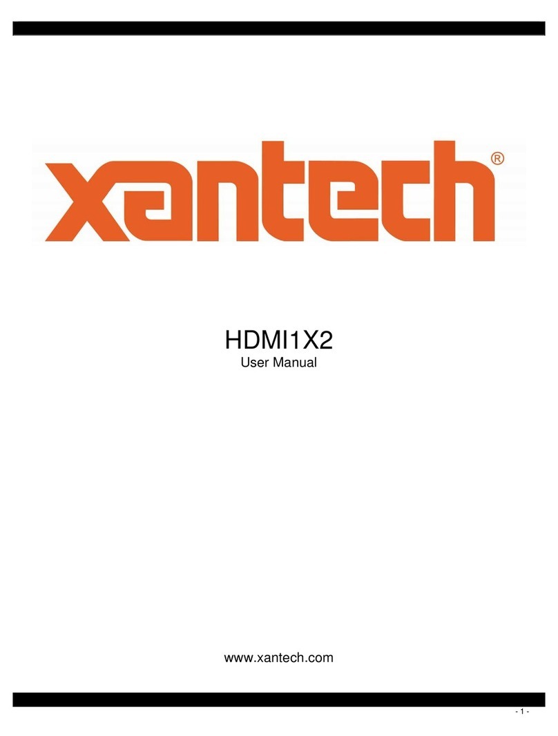 Xantech HDMI1X2 User manual