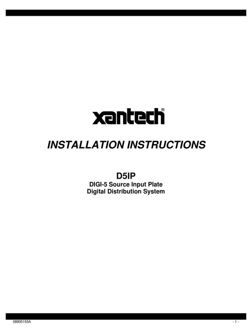 Xantech D5IP installation instructions