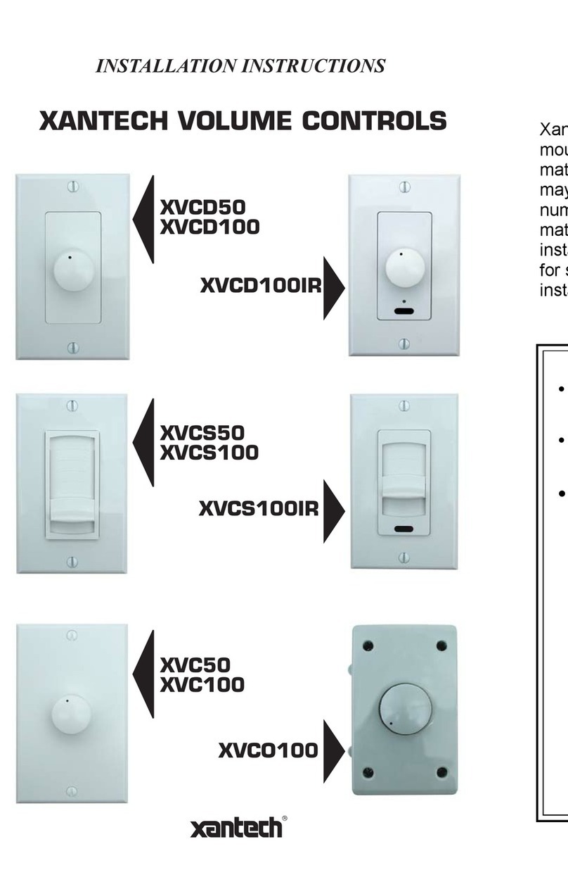 Xantech XVC100 installation instructions