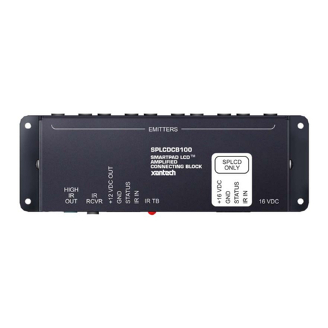 Xantech SPLCDCB100 User manual Xantech SPLCDCB100 User manual