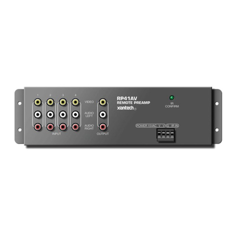 Xantech RS41AV User manual Xantech RS41AV User manual