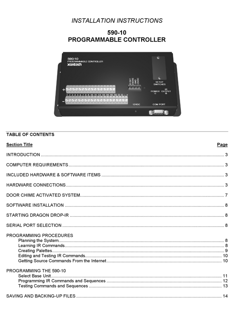 Xantech 590-10 installation instructions