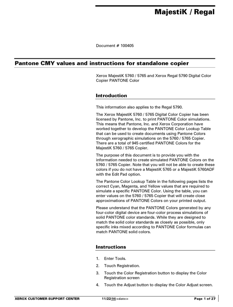 Xerox 5760 User manual