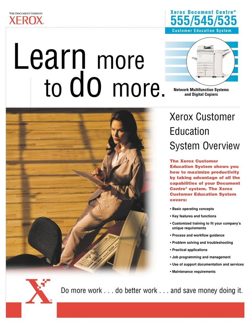 Xerox Document Centre 535 User manual