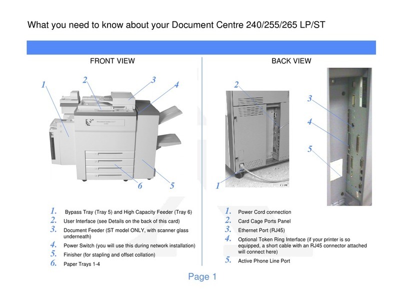 Xerox Document Centre 240 Manual