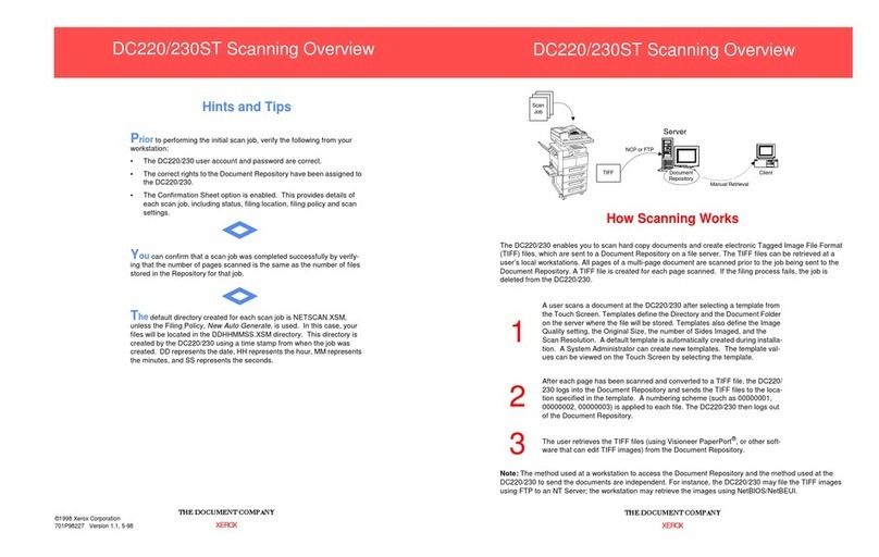 Xerox 220 Installation guide