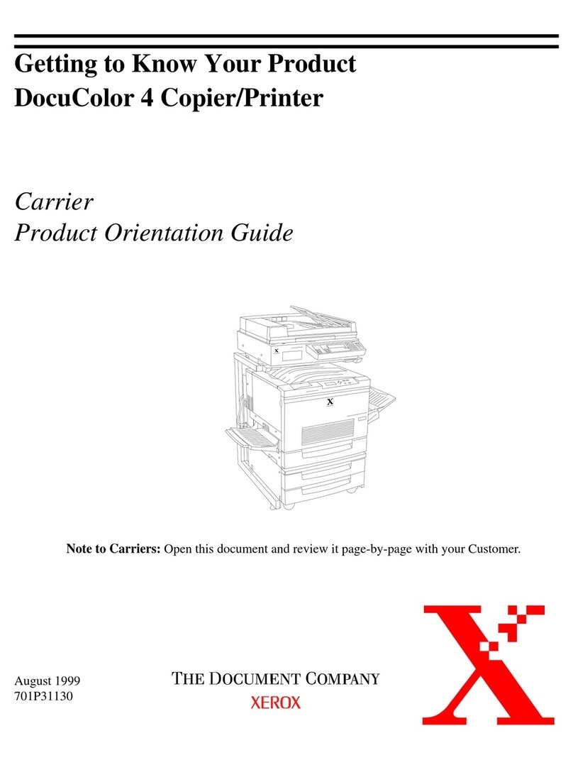 Xerox DocuColor DocuColor 4 Assembly instructions