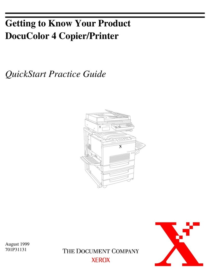 Xerox DocuColor DocuColor 4 User manual