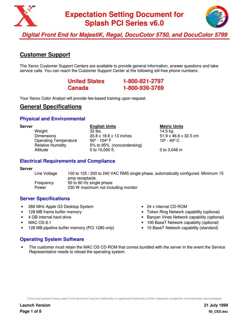 Xerox DocuColor 5750 User manual