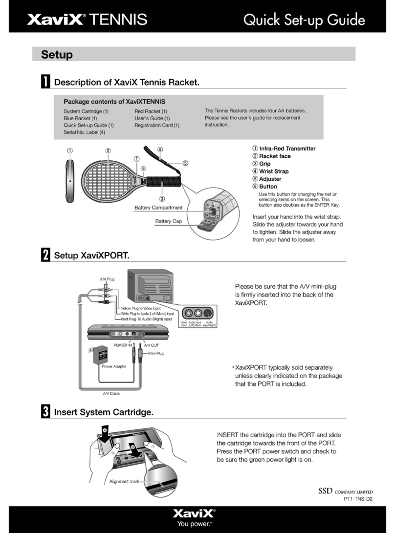 Xavix Tennis User manual