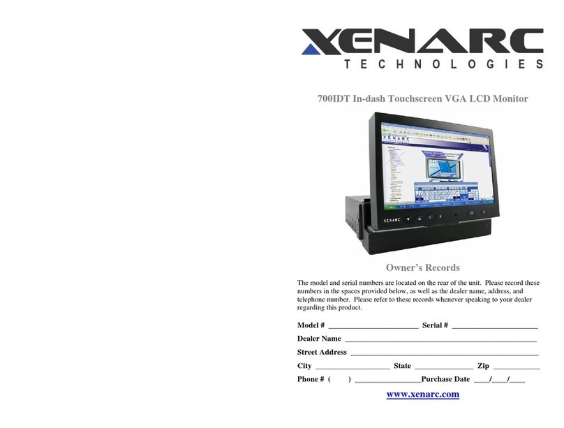 Xenarc 700IDT Owner's records