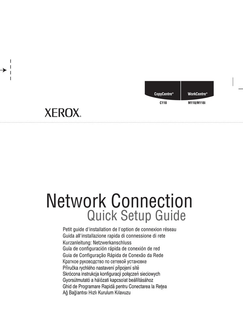 Xerox Copycentre C118 Installation and maintenance instructions Xerox Copycentre C118 Installation and maintenance instructions