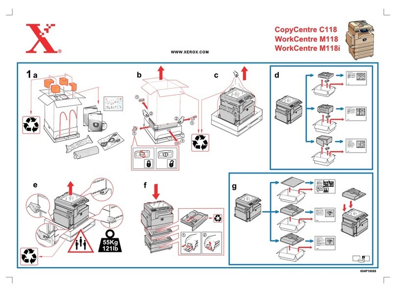 Xerox Copycentre C118 Quick installation card
