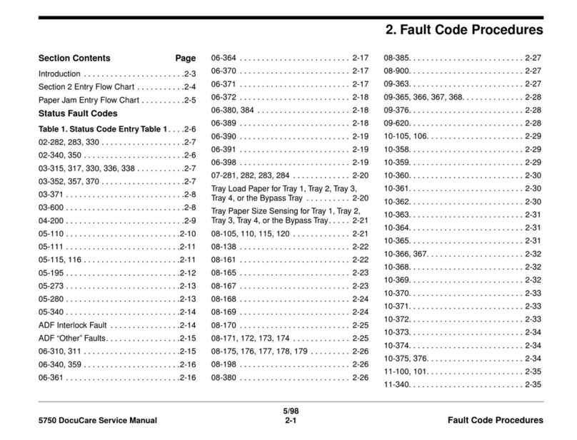 Xerox DocuColor 5750 Service manual