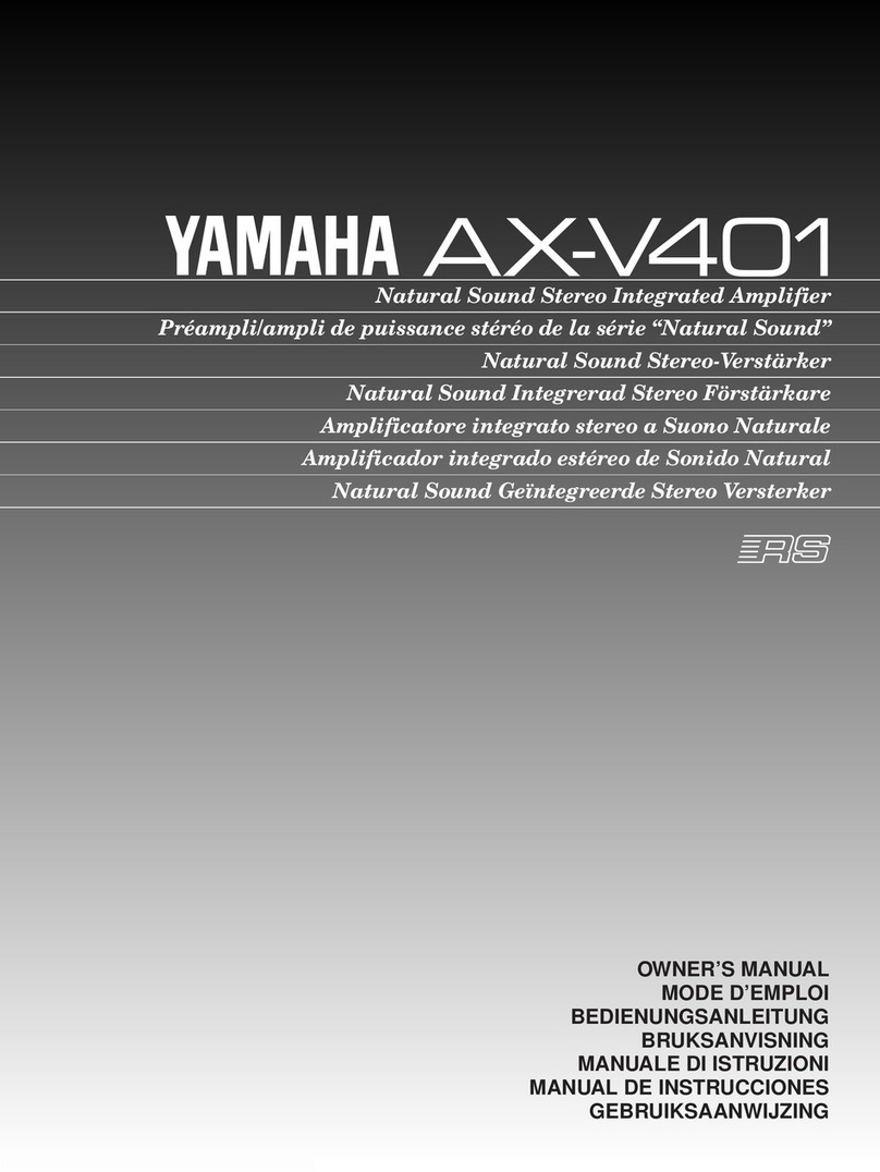 Yamaha AX-V401 User manual Yamaha AX-V401 User manual