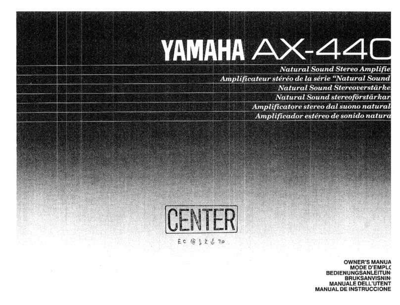 Yamaha AX-440 User manual Yamaha AX-440 User manual