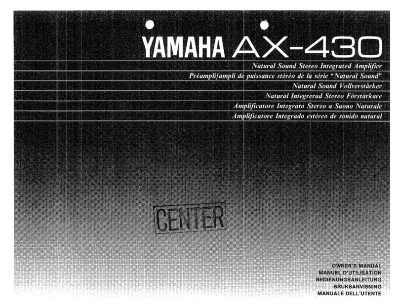 Yamaha AX-430 owner's manual
