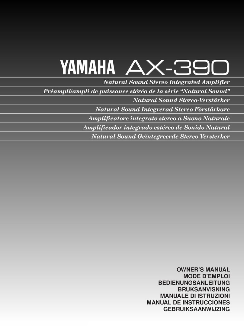 Yamaha AX-390 User manual