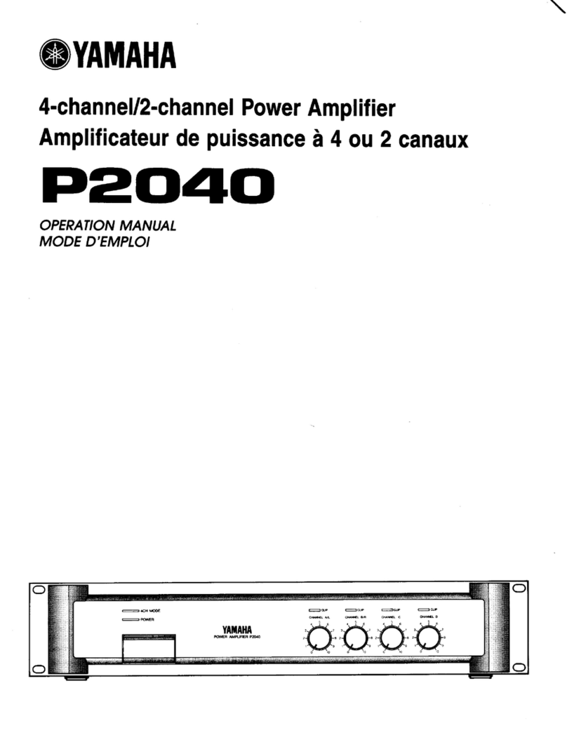 Yamaha P2040 User manual Yamaha P2040 User manual