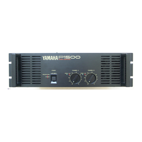 Yamaha P1500 User manual Yamaha P1500 User manual