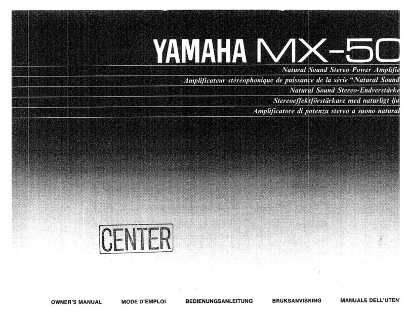 Yamaha MX-50 owner's manual Yamaha MX-50 owner's manual
