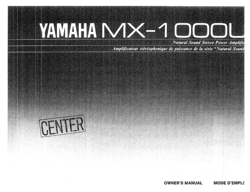 Yamaha MX-1000 owner's manual
