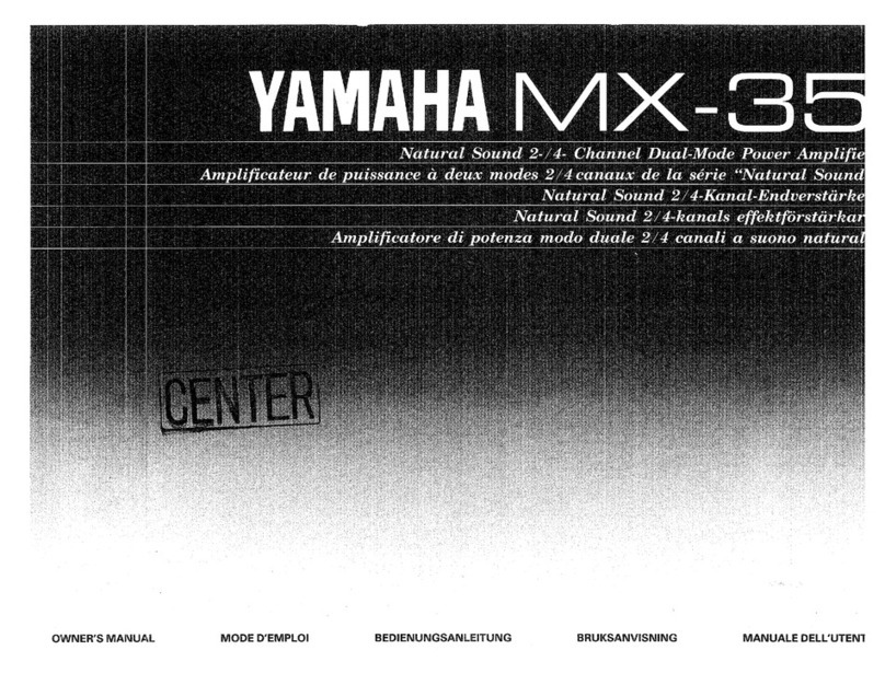 Yamaha MX-35 User manual