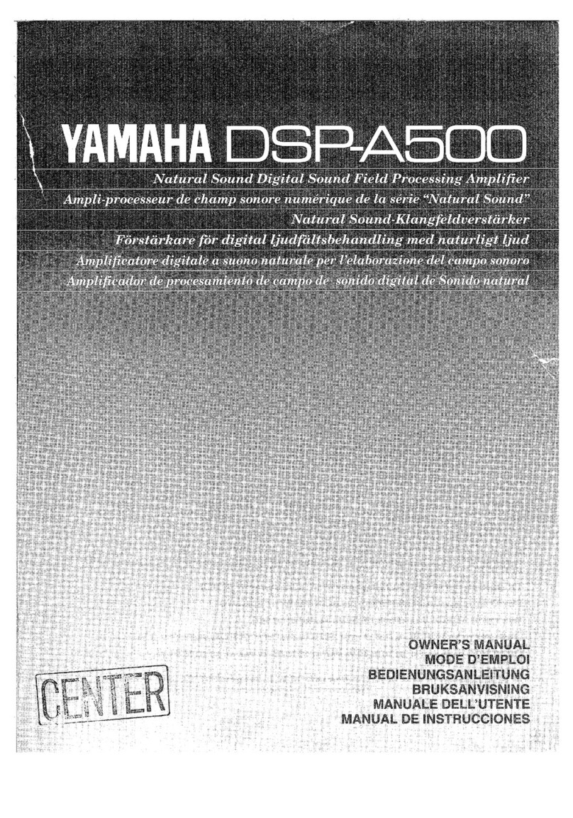 Yamaha DSP-A500 User manual