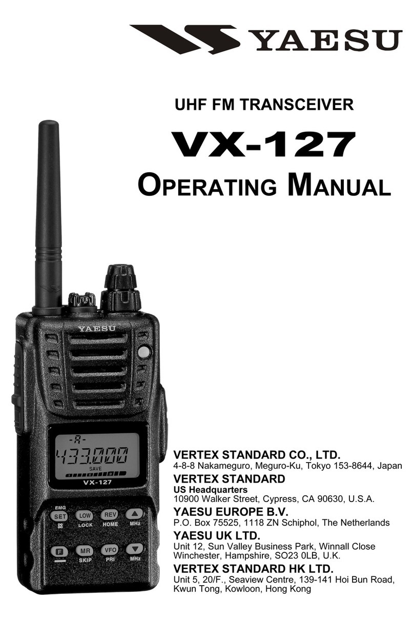 Yaesu VX-127 User manual