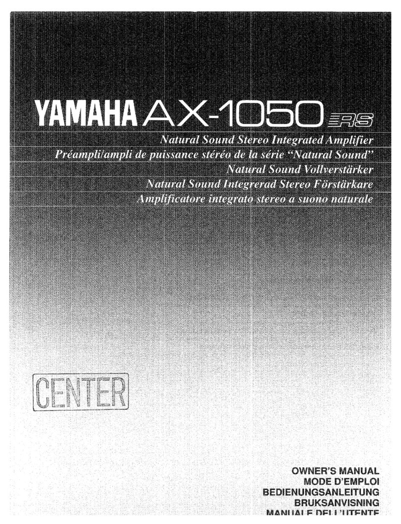 Yamaha AX-1050 User manual Yamaha AX-1050 User manual