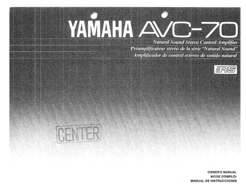 Yamaha AVC-70 owner's manual