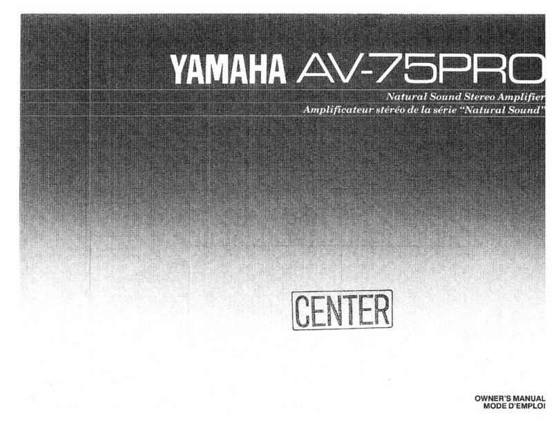 Yamaha AV-75PRO User manual