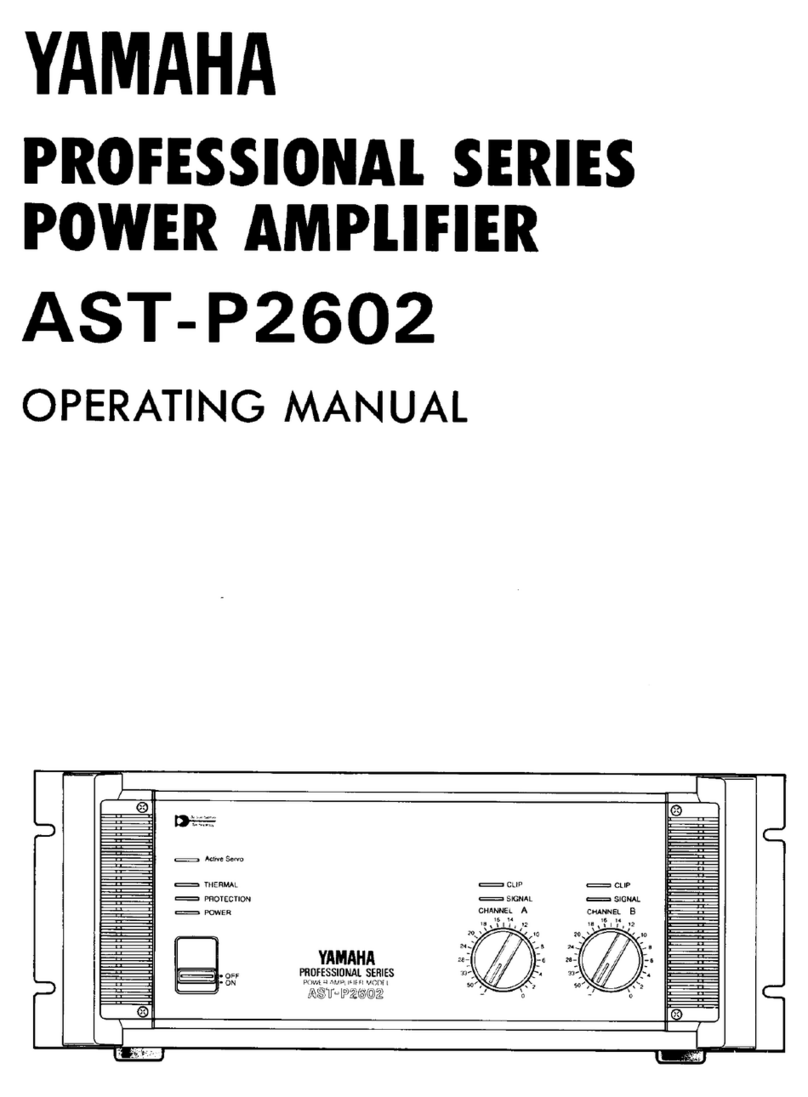 Yamaha AST-P2602 User manual