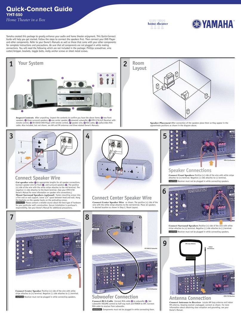 Yamaha YHT-550 Assembly instructions