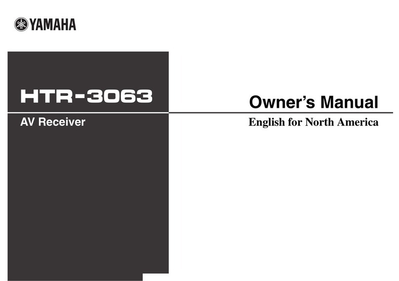 Yamaha YHT-393 owner's manual