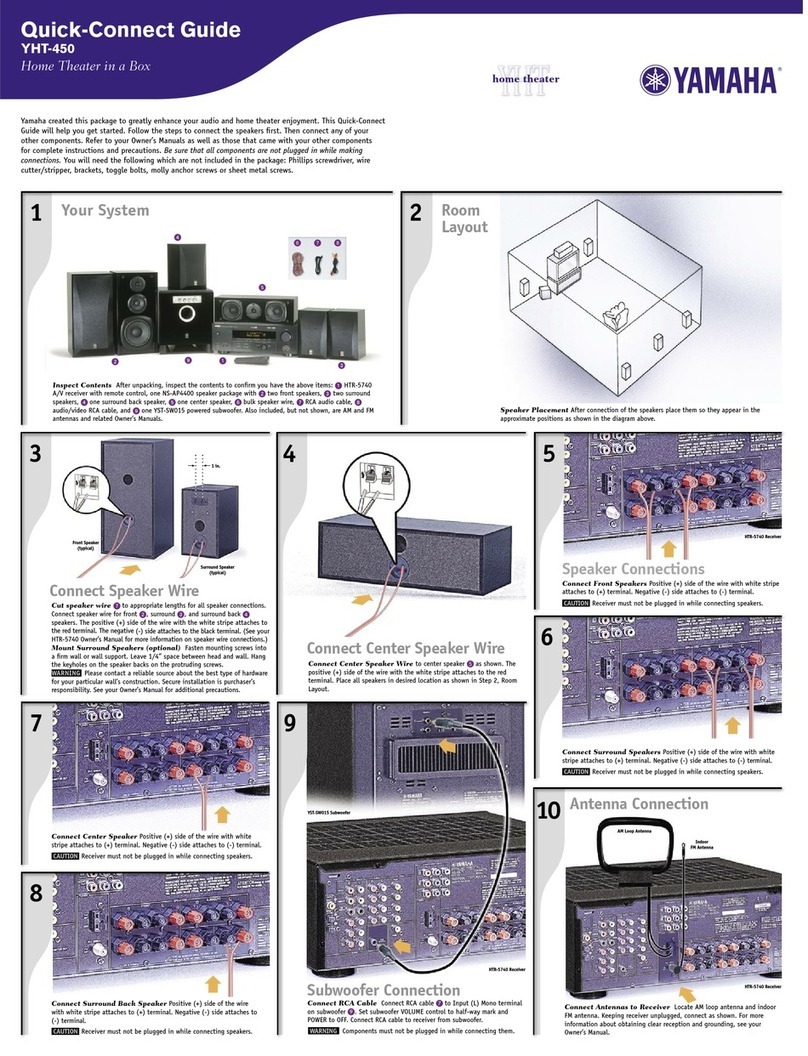Yamaha YHT-450 Assembly instructions